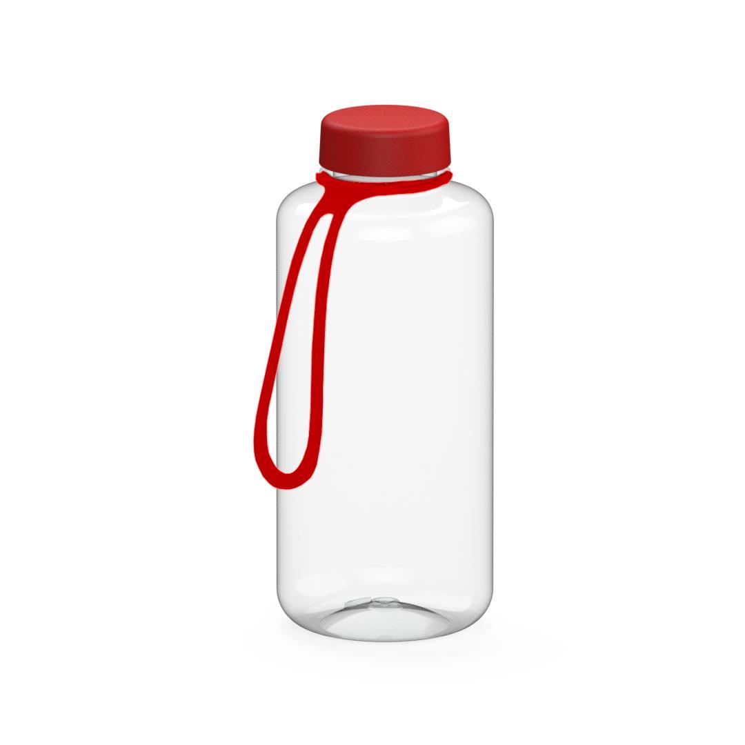 Trinkflasche ´Refresh´ klar-transparent inkl. Strap, 1