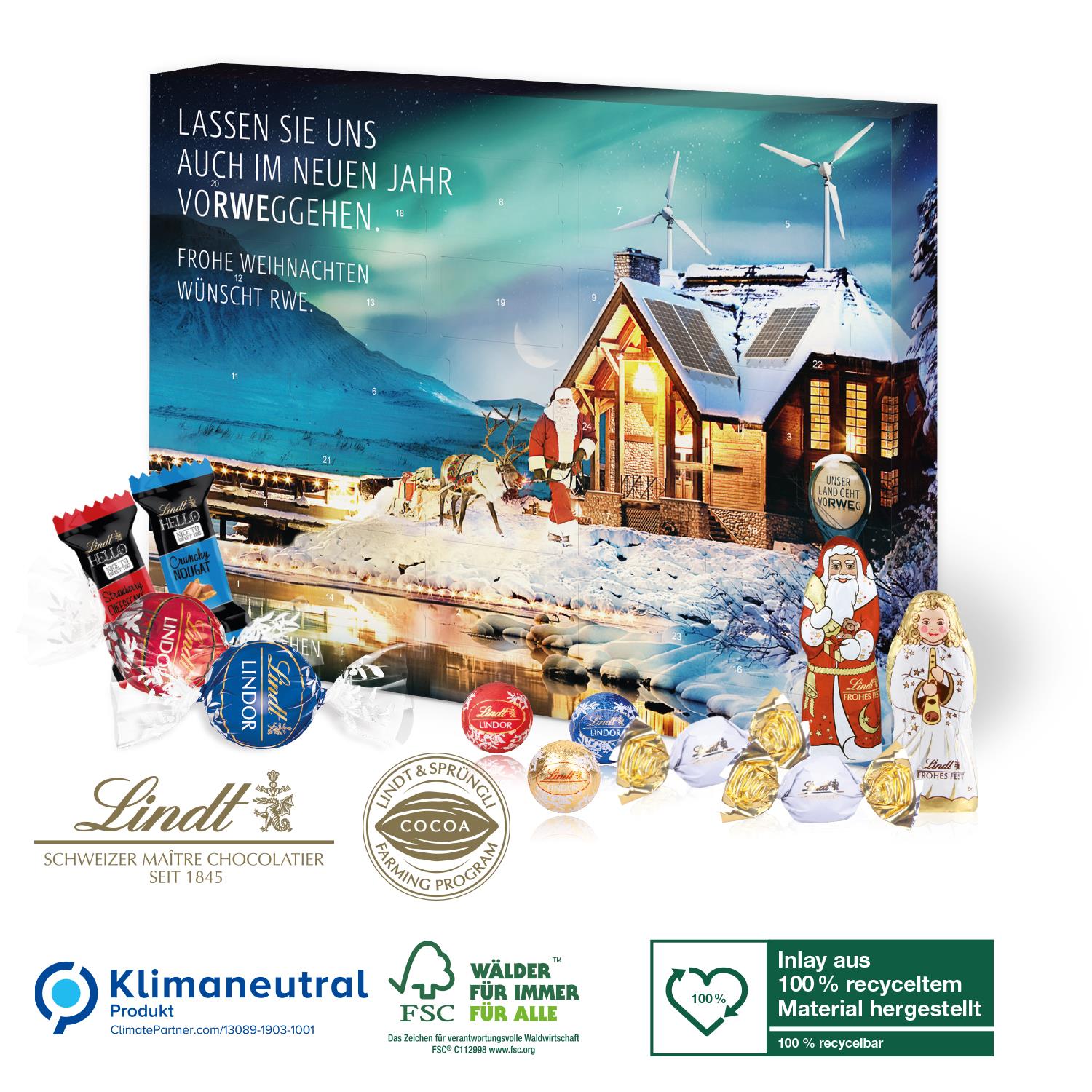 Adventskalender Lindt Premium-Selection, Klimaneutral