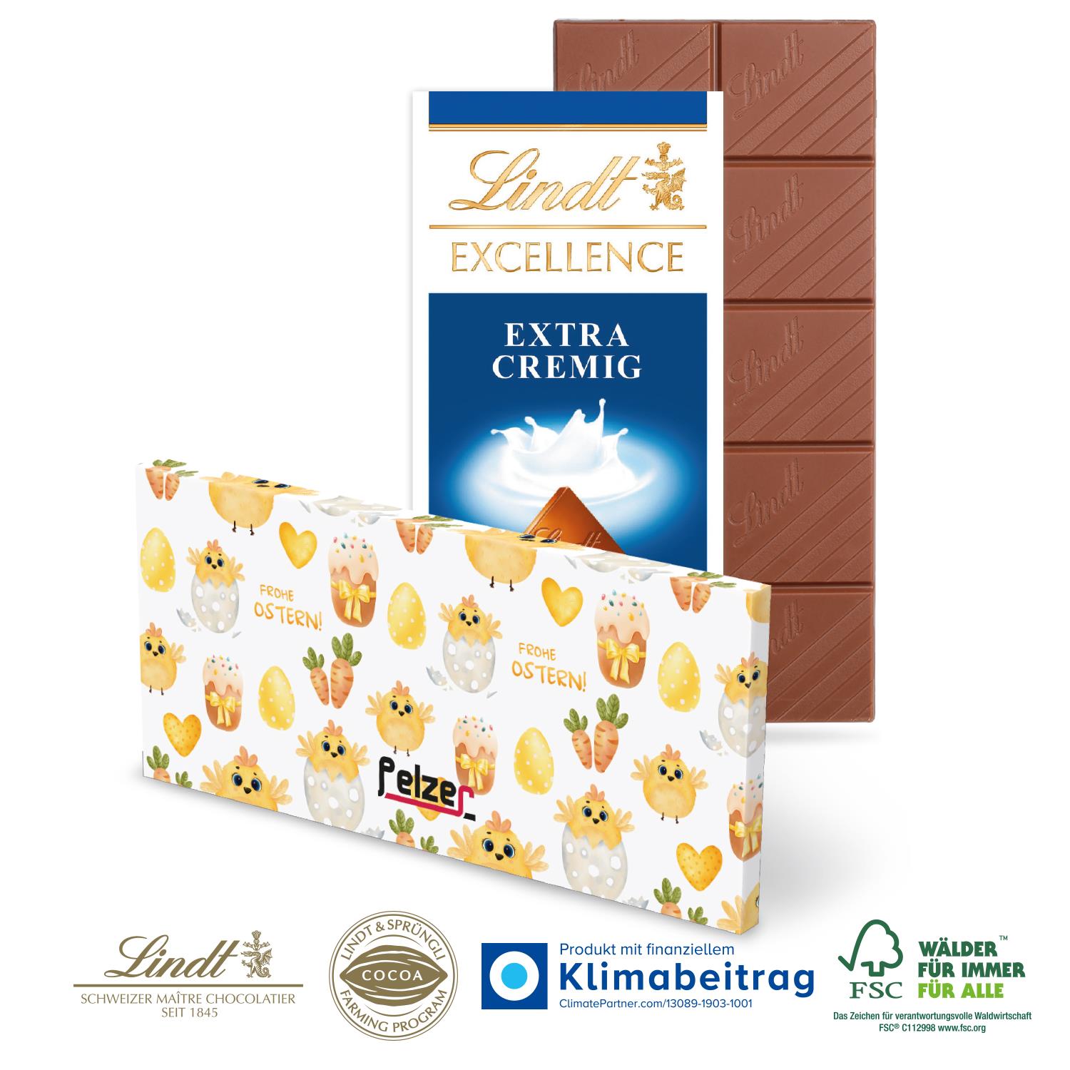 Schokoladentafel Excellence von Lindt, Klimaneutral