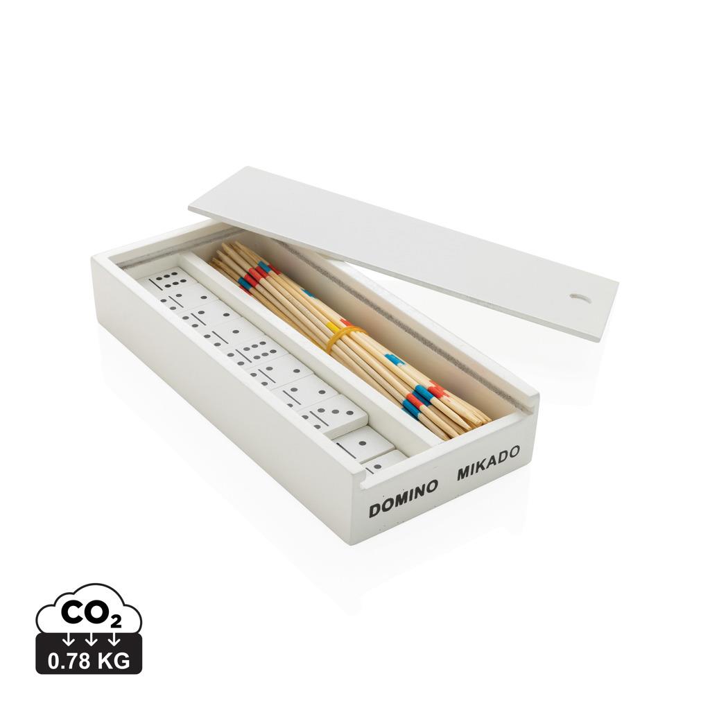 Deluxe Mikado/Domino Set in Holzbox