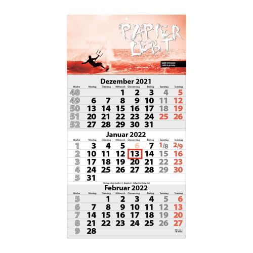 3-Monats DIN A3 Kalender ´Trinus G´