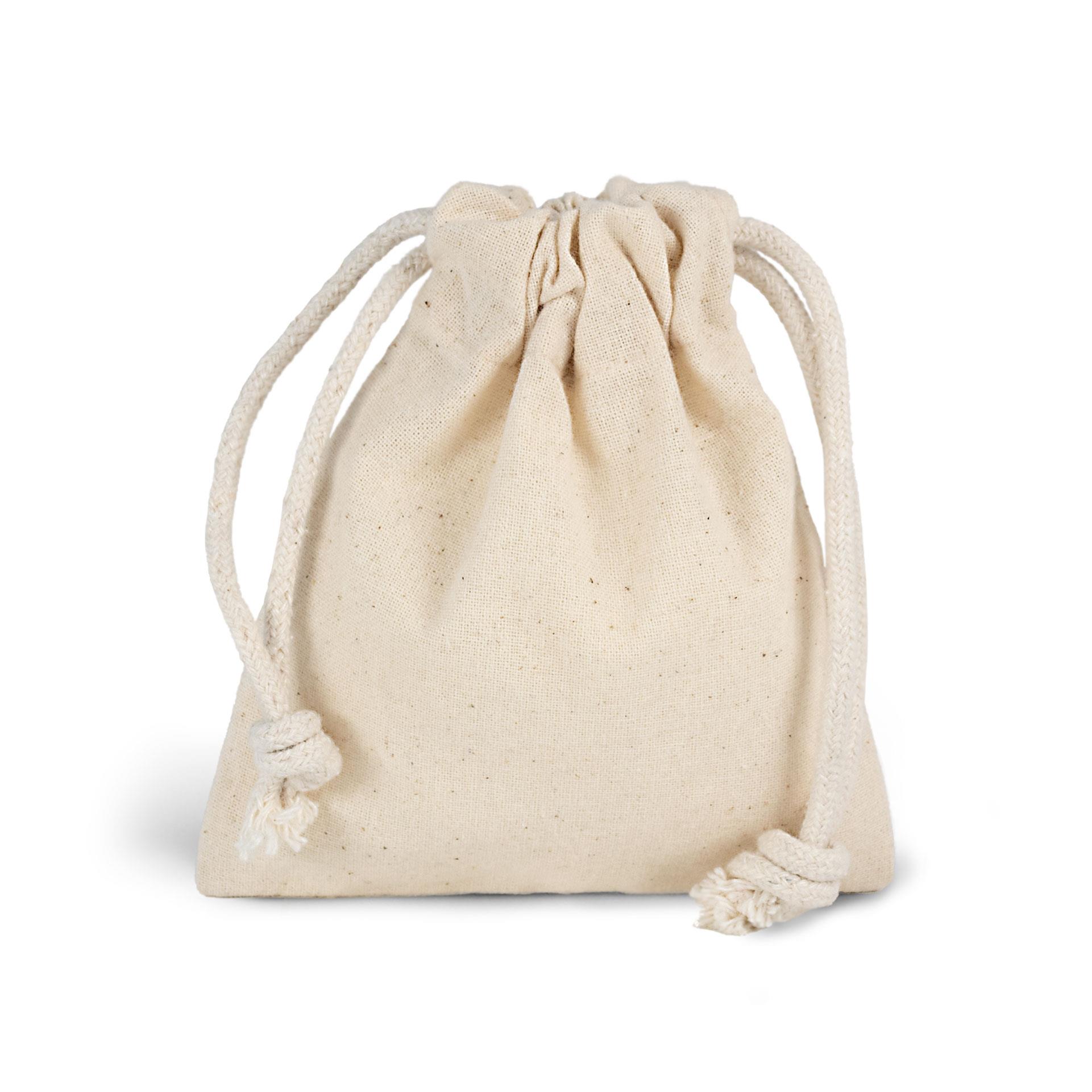 JAIPUR � Kleiner Baumwollbeutel mit Zuziehkordel