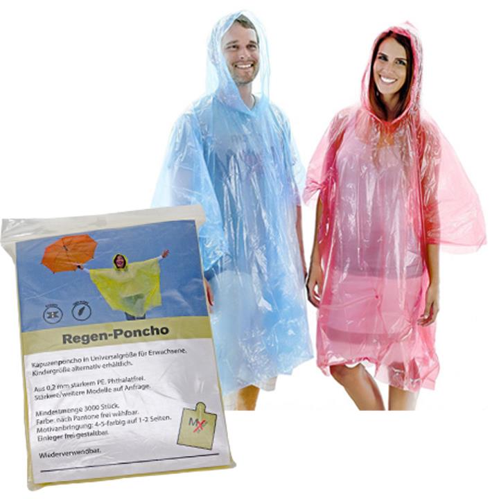 Regenponcho aus PE